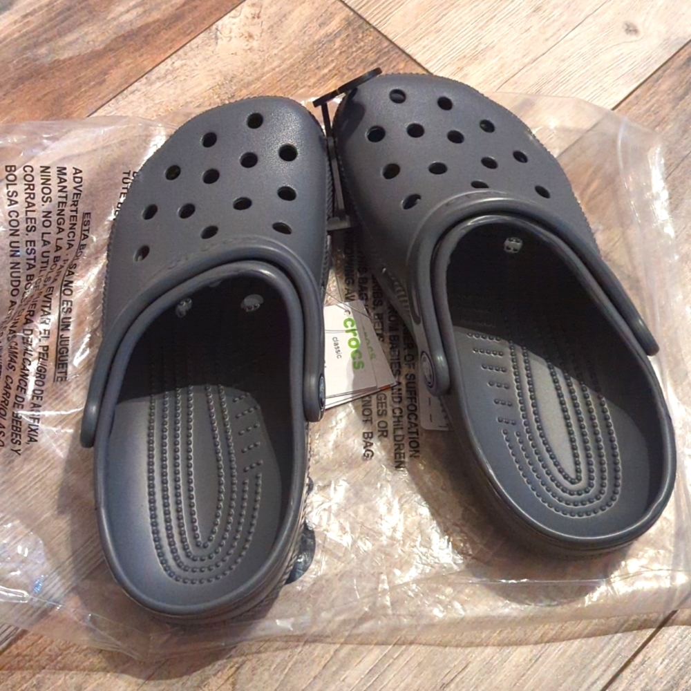 NWT Grey CROCS